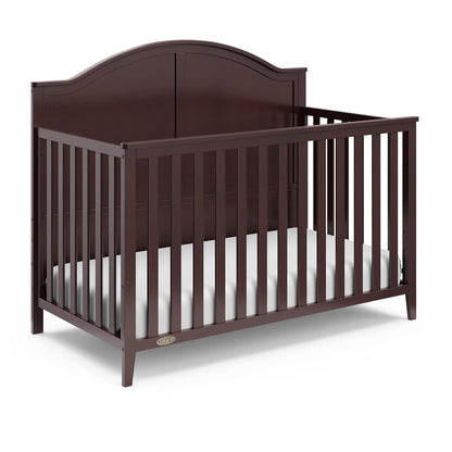 Graco Wilfred 5-In-1 Convertible Crib (Pebble Gray) – GREENGUARD Gold Certified, Converts to Toddler Bed and Full-Size Bed, Fits Standard Full-Size Crib Mattress, Adjustable Mattress Support Base