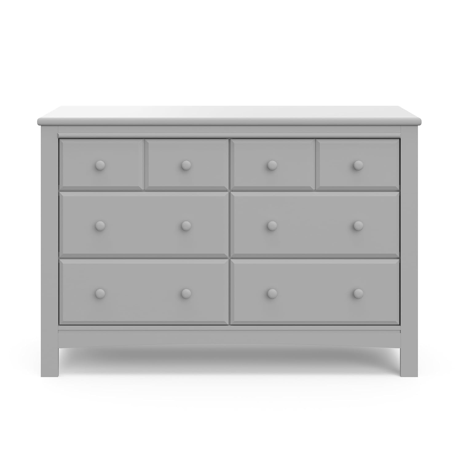 Graco Benton 6 Drawer Double Dresser (Pebble Gray) – Easy New Assembly Process, Universal Design, Durable Steel Hardware and Euro-Glide Drawers with Safety Stops, Coordinates with Any Nursery