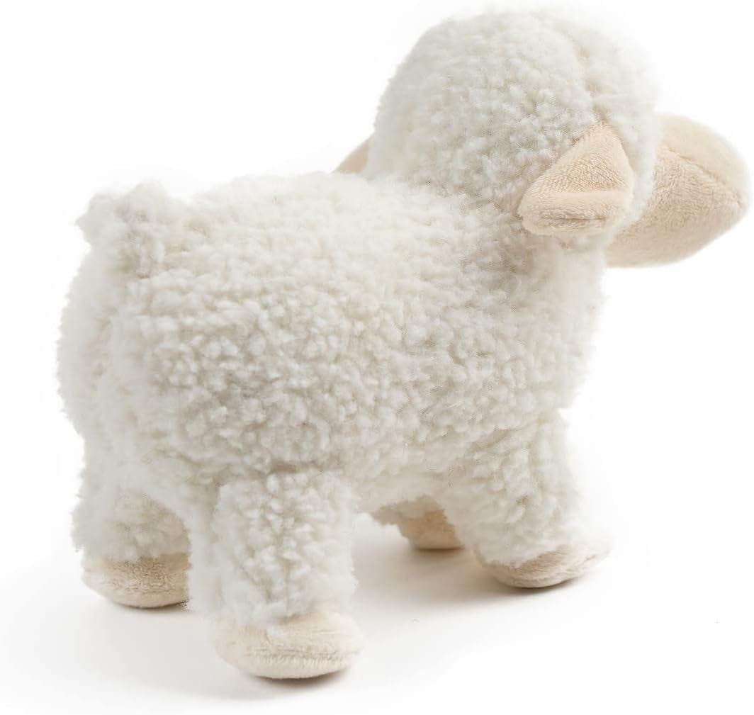 Tiny Heart Sheep Stuffed Animal, Sheep Plush Toy, Lamb Stuffed Animal Cute Soft Stuffed Lamb Kids Boys and Girls Birthday Home Decor Cuddly White Lamb Toys (Standing)