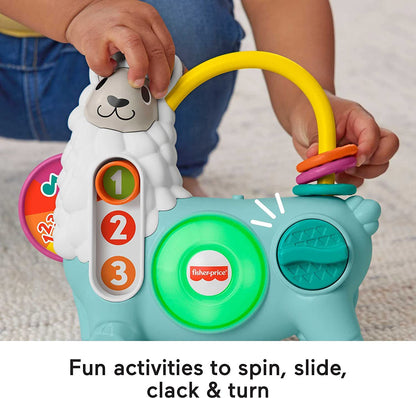 Fisher-Price Baby Learning Toy Linkimals 123 Activity Llama for Ages 9+ Months, Compatible Only with Linkimals Items