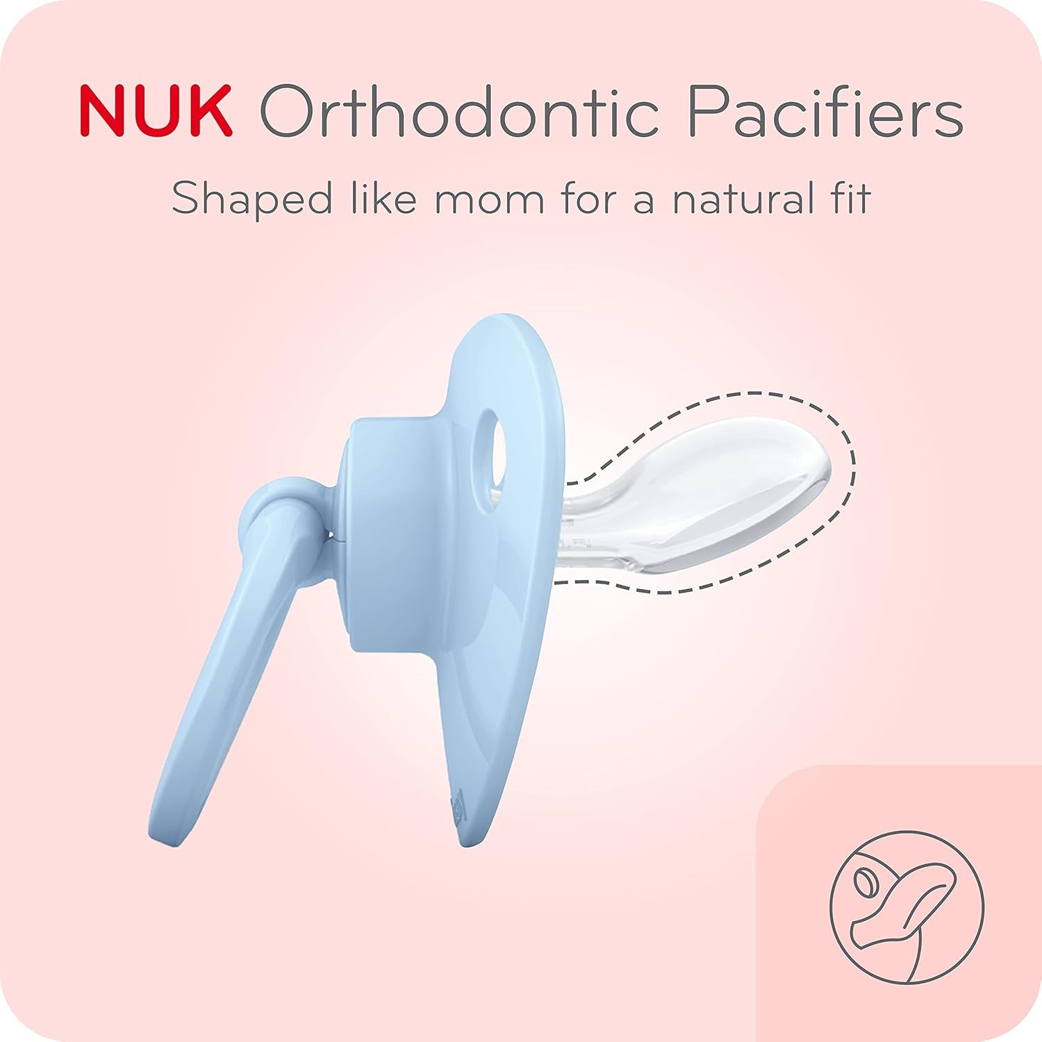 NUK Comfy Orthodontic Pacifiers, Timeless Collection, 0-6 Months, 5 Count