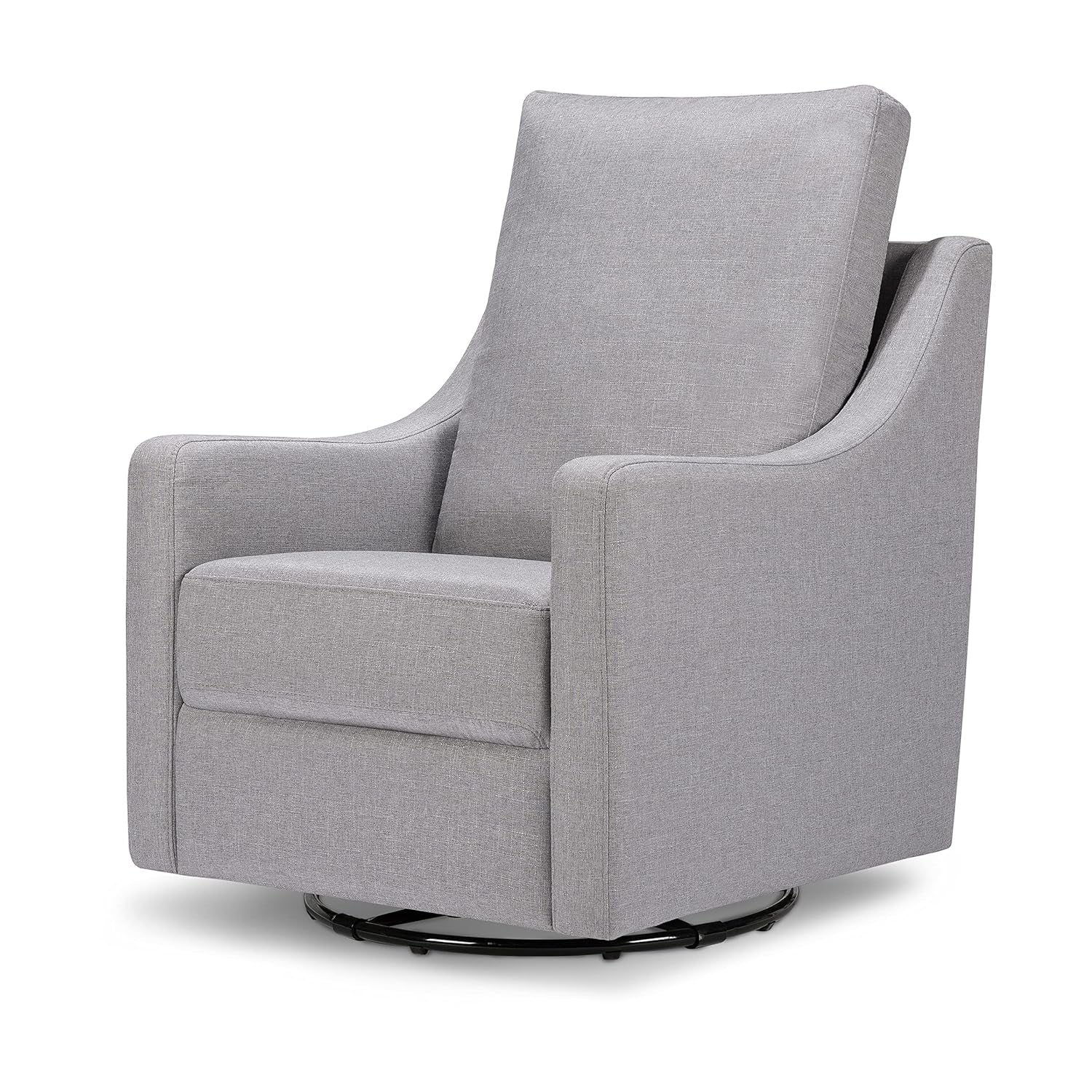 Davinci Field Swivel Glider in Misty Grey, Greenguard Gold Certified