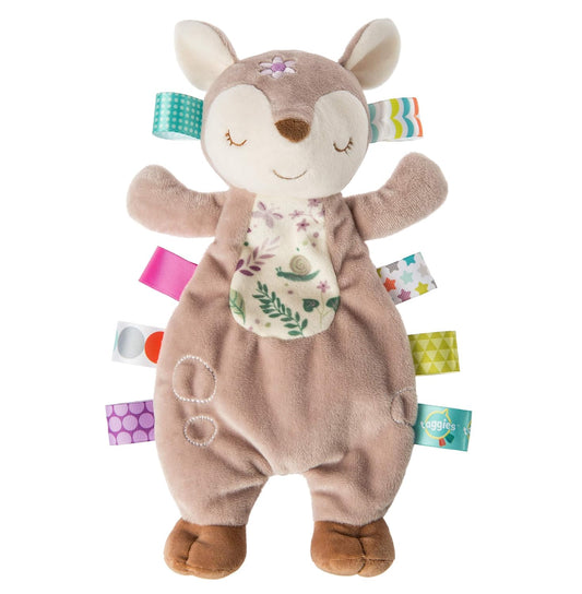 Taggies Lovey Soft Toy, 11-Inches, Flora Fawn