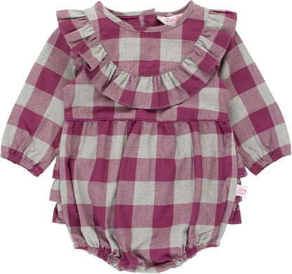 Rufflebutts® Baby/Toddler Girls Long Sleeve Bubble Rompers