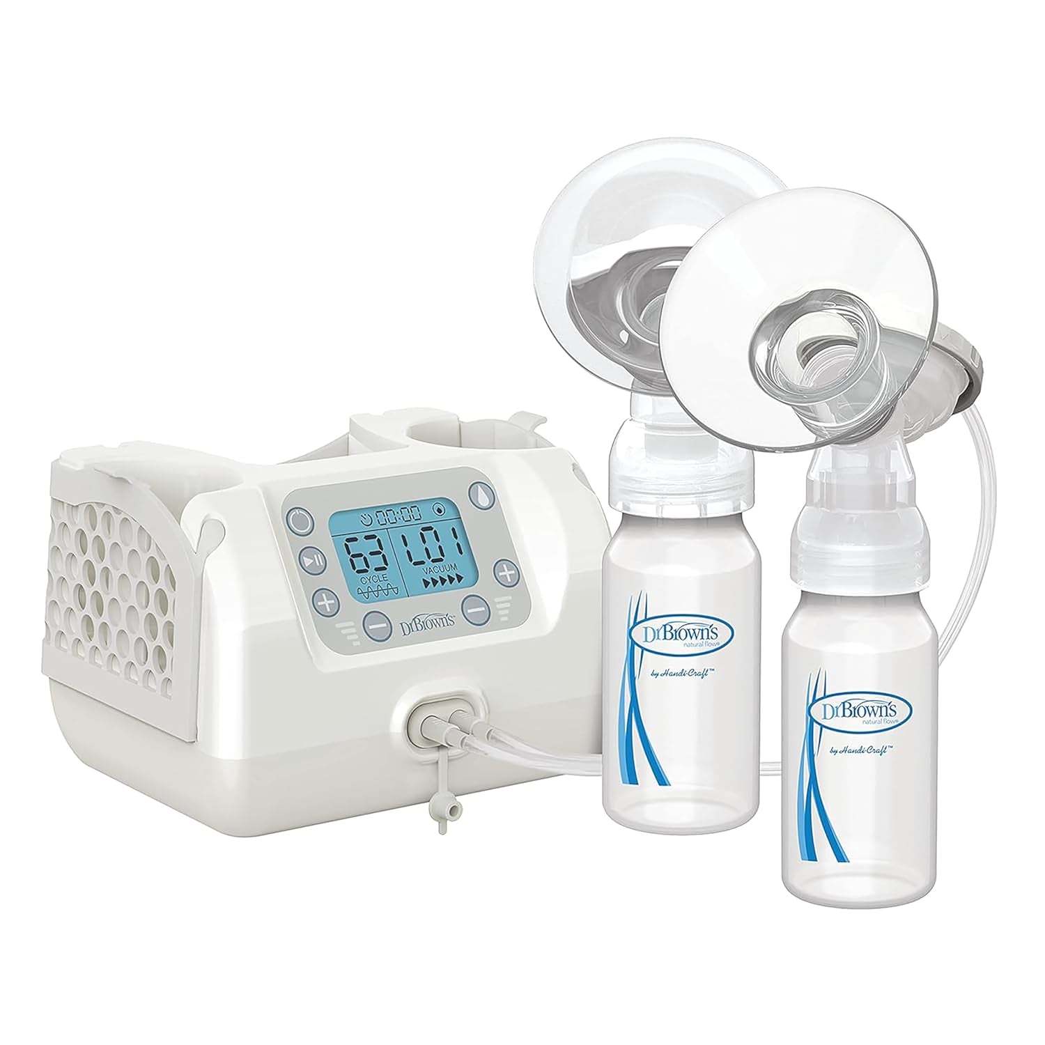 Dr. Brown'S Customflow Double Electric Quiet Breast Pump with Softshape Silicone Shields