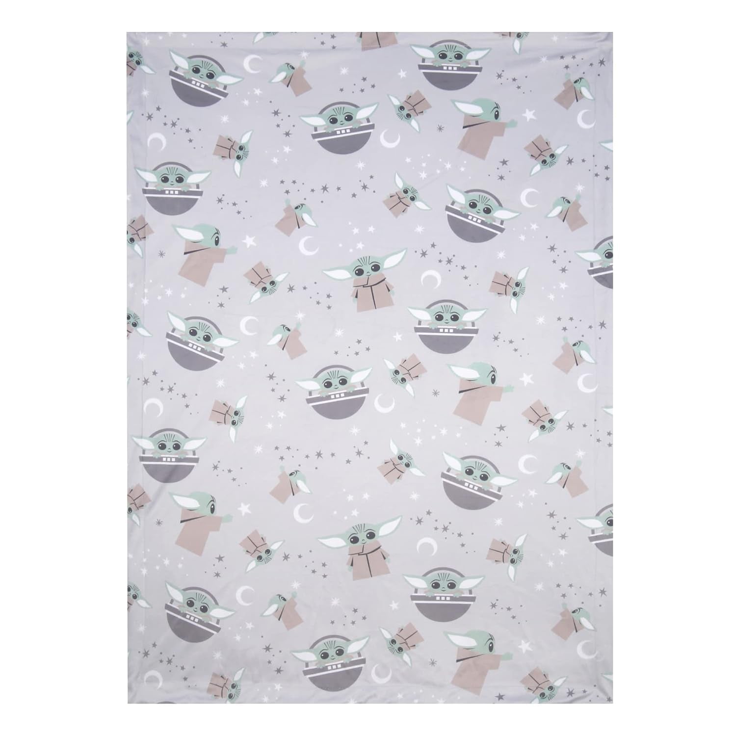 Lambs & Ivy Star Wars Cozy Friends Baby Yoda/Grogu Fleece Baby Blanket