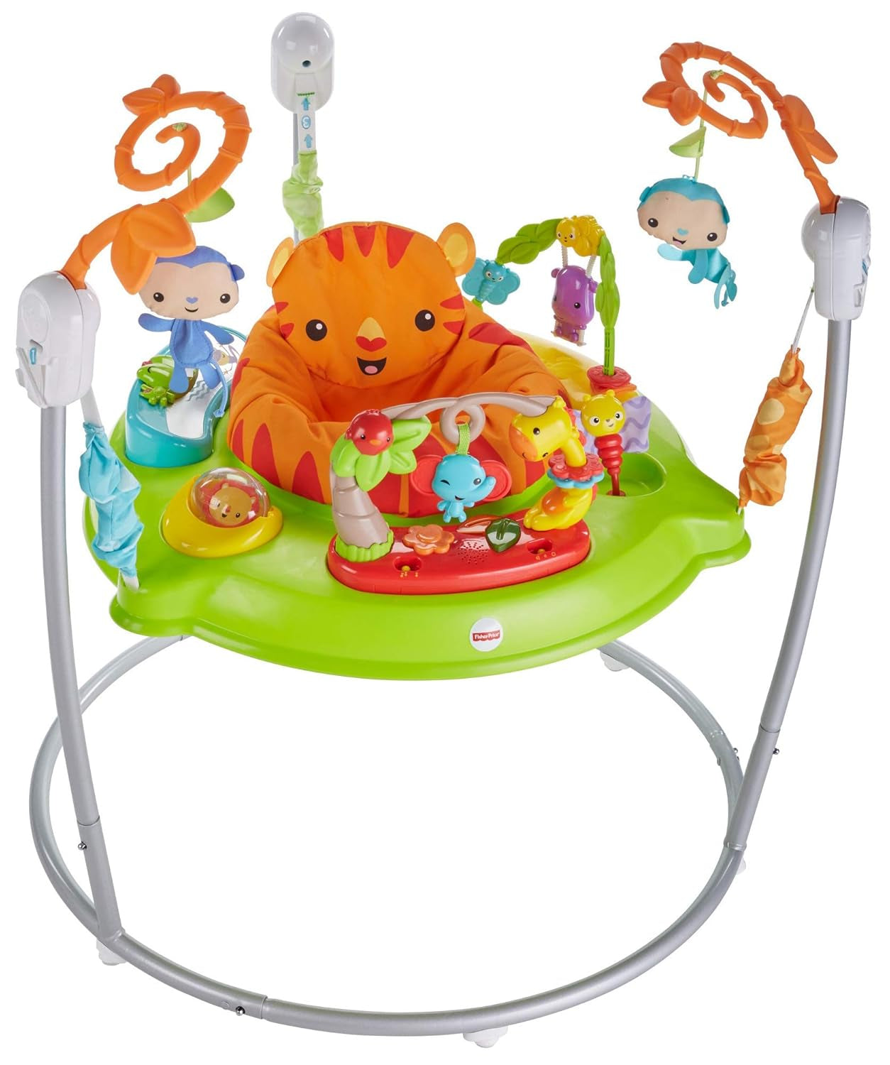 Fisher-Price Baby Bouncer Animal Activity Jumperoo Musical Play Center with Lights Sounds & Developmental Toys