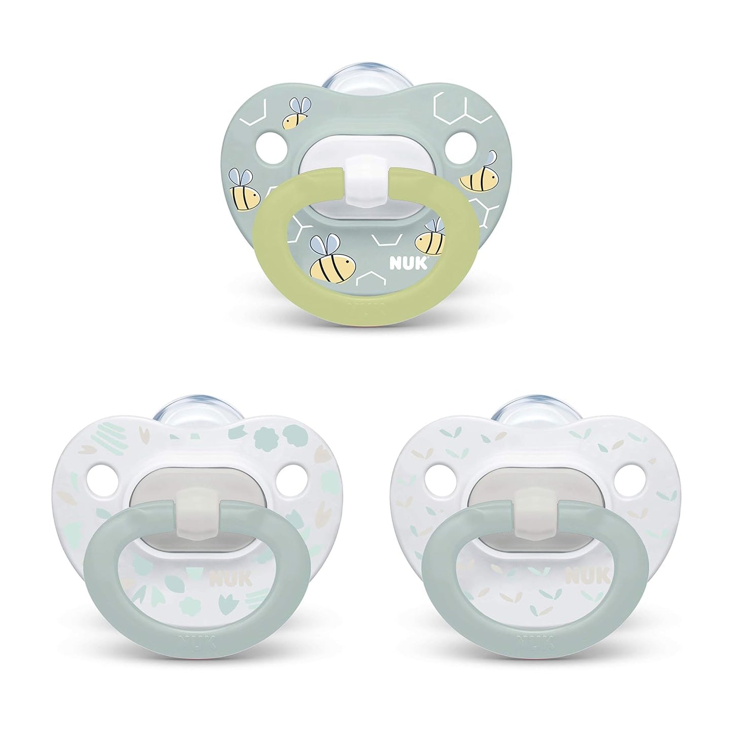 NUK Comfy Orthodontic Pacifiers, Timeless Collection, 0-6 Months, 5 Count