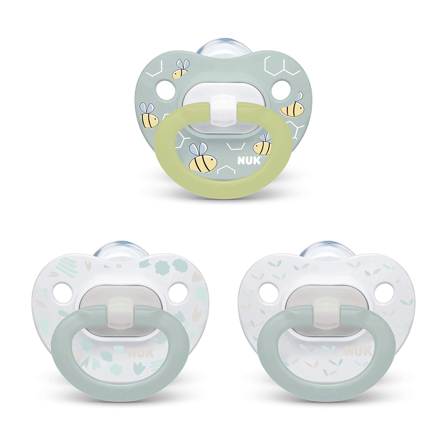 NUK Comfy Orthodontic Pacifiers, Timeless Collection, 0-6 Months, 5 Count