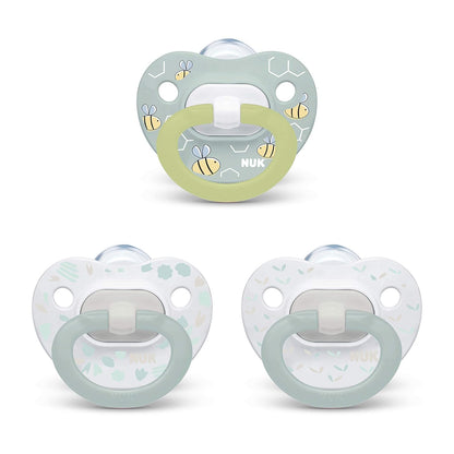 NUK Comfy Orthodontic Pacifiers, Timeless Collection, 0-6 Months, 5 Count