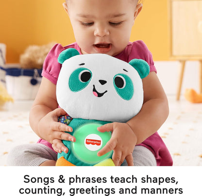 Fisher-Price Baby Learning Toy Linkimals Play Together Panda Plush for Ages 9+ Months, Compatible Only with Linkimals Items