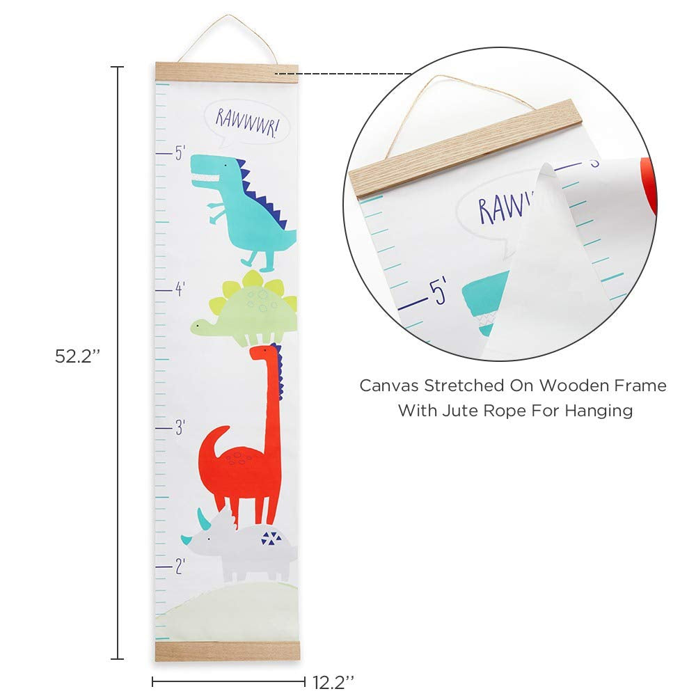 Baby Aspen BA23006NA Dinosaur Themed Growth Chart, Green, One Size