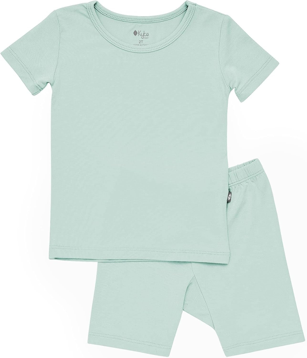 KYTE BABY, Short Sleeve Toddler Pajama Set, 97% Rayon Made from Bamboo, 3% Spandex