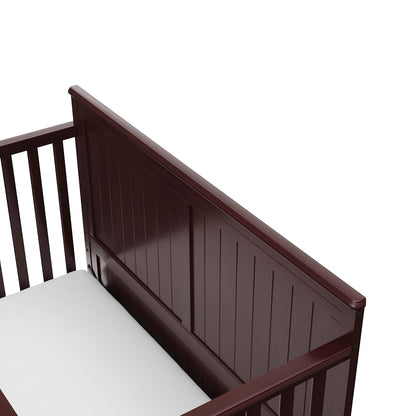 Graco Hadley 5-In-1 Convertible Crib with Drawer (Espresso) – Crib with Drawer Combo, Includes Full-Size Nursery Storage Drawer, Converts from Baby Crib to Toddler Bed, Daybed and Full-Size Bed