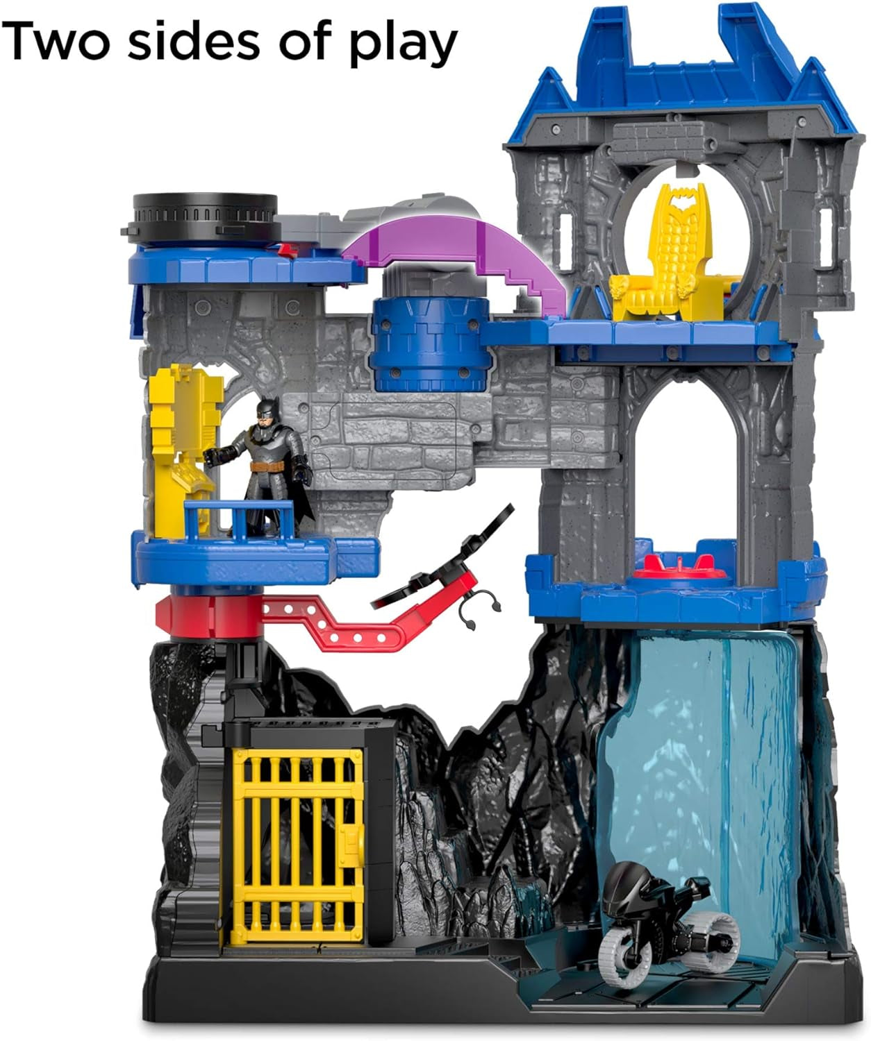 Fisher-Price Imaginext DC Super Friends Batman Toy, Wayne Manor Batcave Playset with Figure & Batcyle for Pretend Play Kids Ages 3+ Years (Amazon Exclusive)