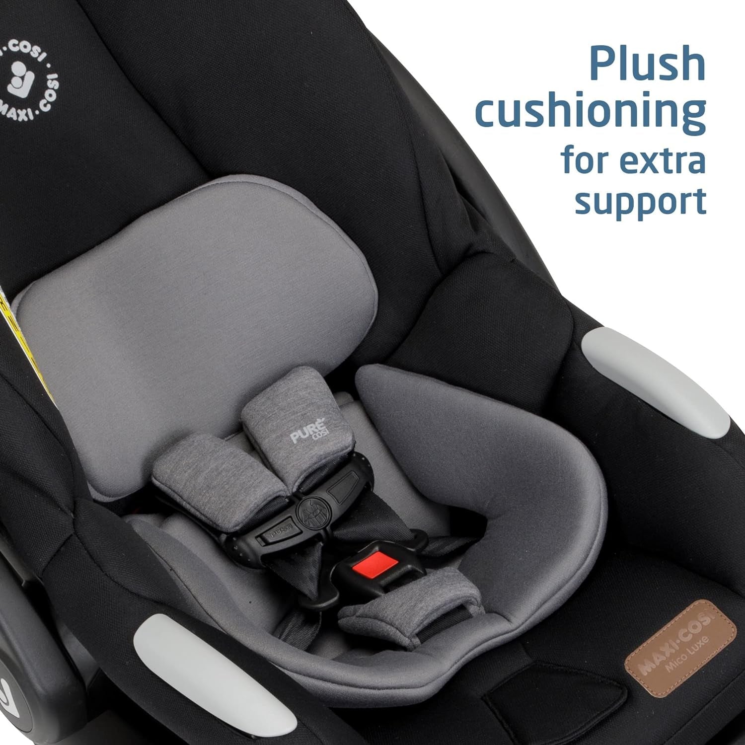 Maxi-Cosi Maxi-Cosi Mico Luxe Infant Car Seat, Rear-Facing for Babies from 4Ð30 Lbs and up to 32Ó & Mico 30 Stand-Alone Additional Infant Car Seat Base, Black, One Size