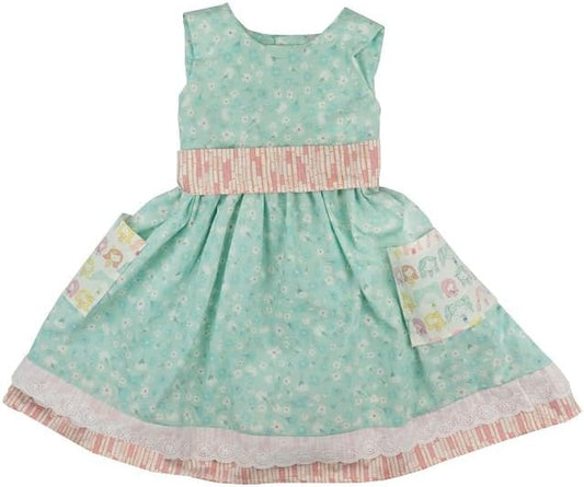 Haute Baby Day Dream Sleeveless Casual and Special Occasion Girl Dress - Blue