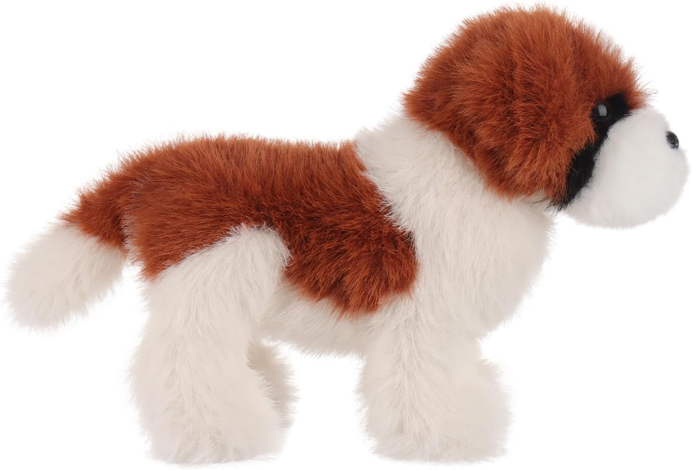 Apricot Lamb Charming Saint Bernard Dog Plush Stuffed Animals for Kids, Soft Cute Plush Toys for Baby Girl and Boy, Fluffy Charming Saint Bernard Dog Brown 7.1 Inches