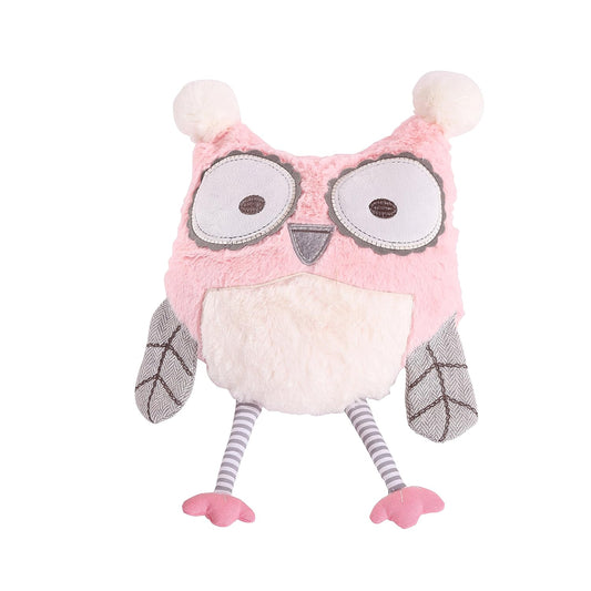 Levtex Baby - Night Owl Pink Stuffed Toy - Plush Owl - Pink, Grey, White - Nursery Accessories