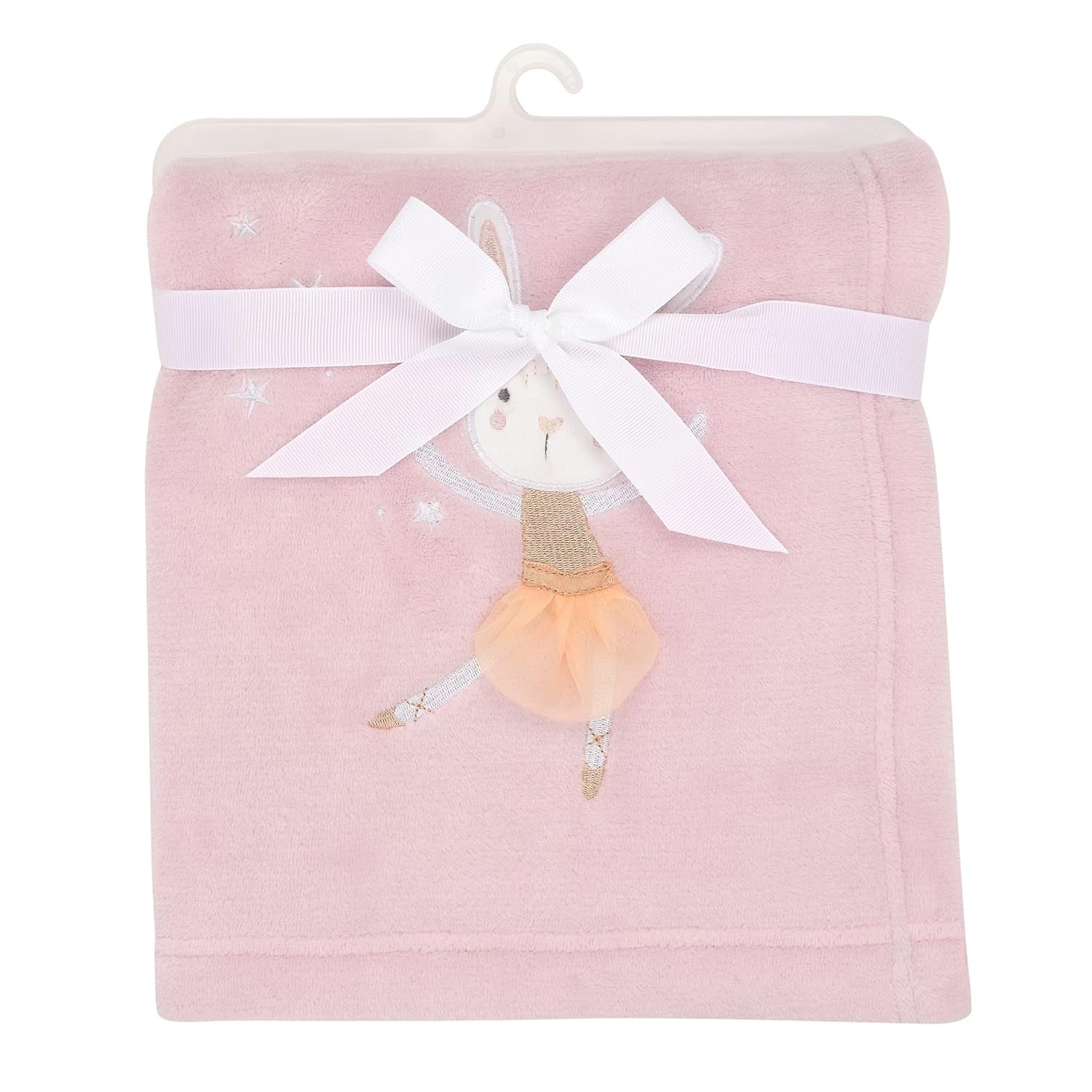 Bedtime Originals Tiny Dancer Baby Blanket - Pink, Animals, Celestial, Rabbit