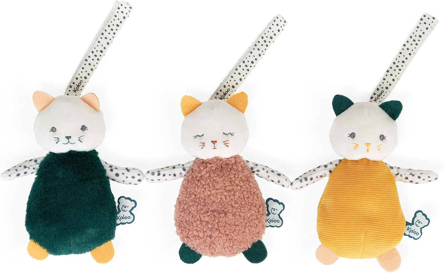 Kaloo - Stimuli - My Little Huggable Cats - Set of 3 Soft Toys - 0 Months + - K971600