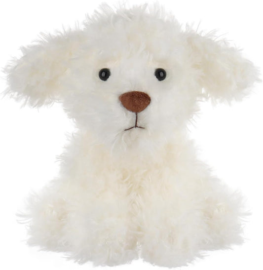 Apricot Lamb Toys Plush White Puppy Dog Stuffed Animal Soft Cuddly Perfect for Child 8 Inches