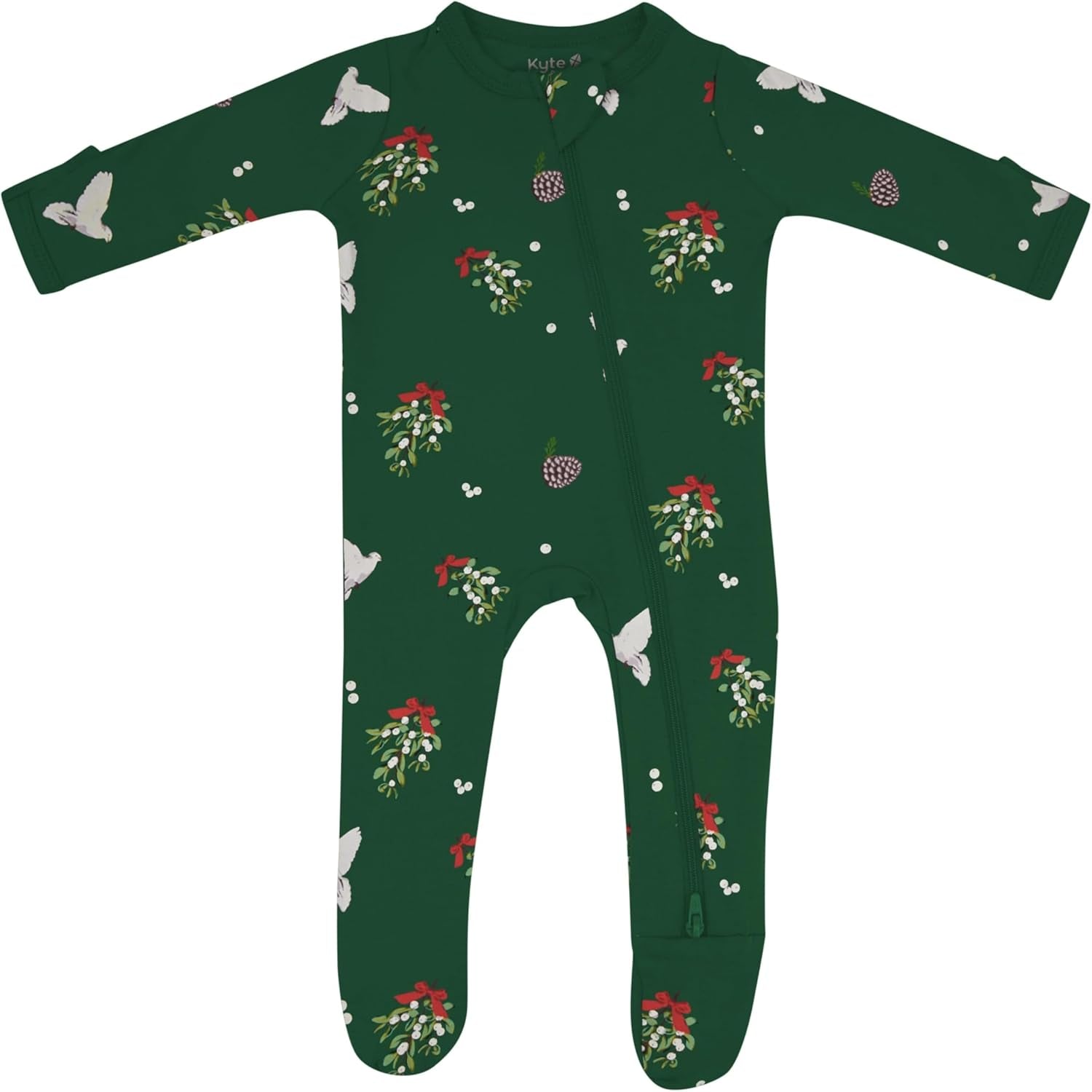 KYTE BABY Unisex Zipper Closure Footies, Rayon Made from Bamboo, 0-24 Months