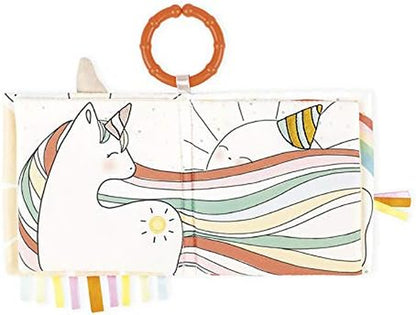 Kaloo My First the Happy Unicorn Activity Book with Soft Cloth Pages & Textured Shapes- Learn about Emotions Ages 0+