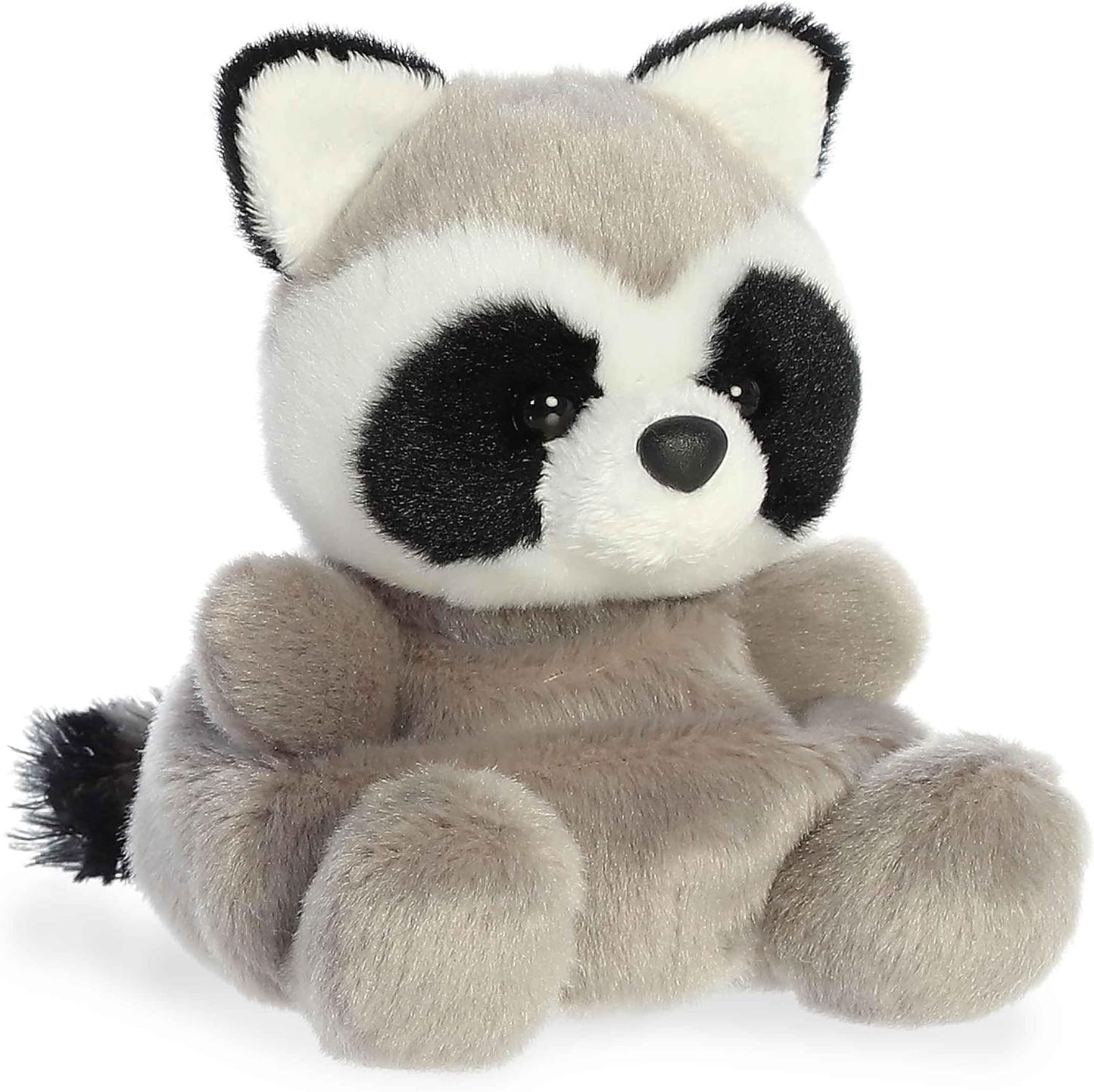 Aurora® Adorable Palm Pals™ Rascal Raccoon™ Stuffed Animal - Pocket-Sized Play - Collectable Fun - Gray 5 Inches