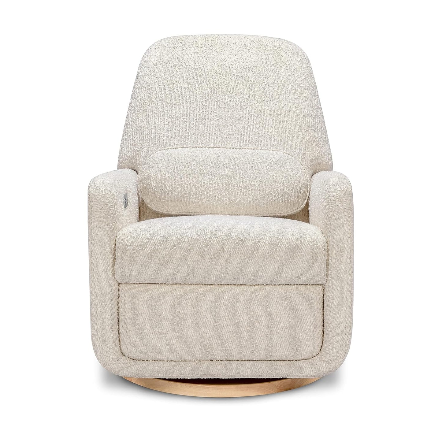 Arc Glider Recliner W/Electronic Control and USB, White Boucle