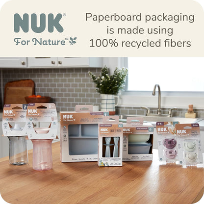 NUK for Nature Suction Bowl and Lid, Leak-Proof Lid, Microwave, Freezer, & Top Rack Dishwasher Safe, Bpa-Free