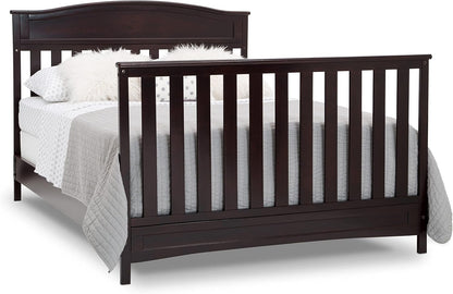 Delta Children Emery 4-In-1 Convertible Baby Crib - Greenguard Gold Certified, Dark Chocolate