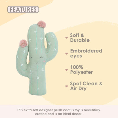 MON AMI Soft Plush Cactus Toy – 18”, Cactus Shaped Toy, Plush & Decorative Accessory for Child’S Bed/Couch