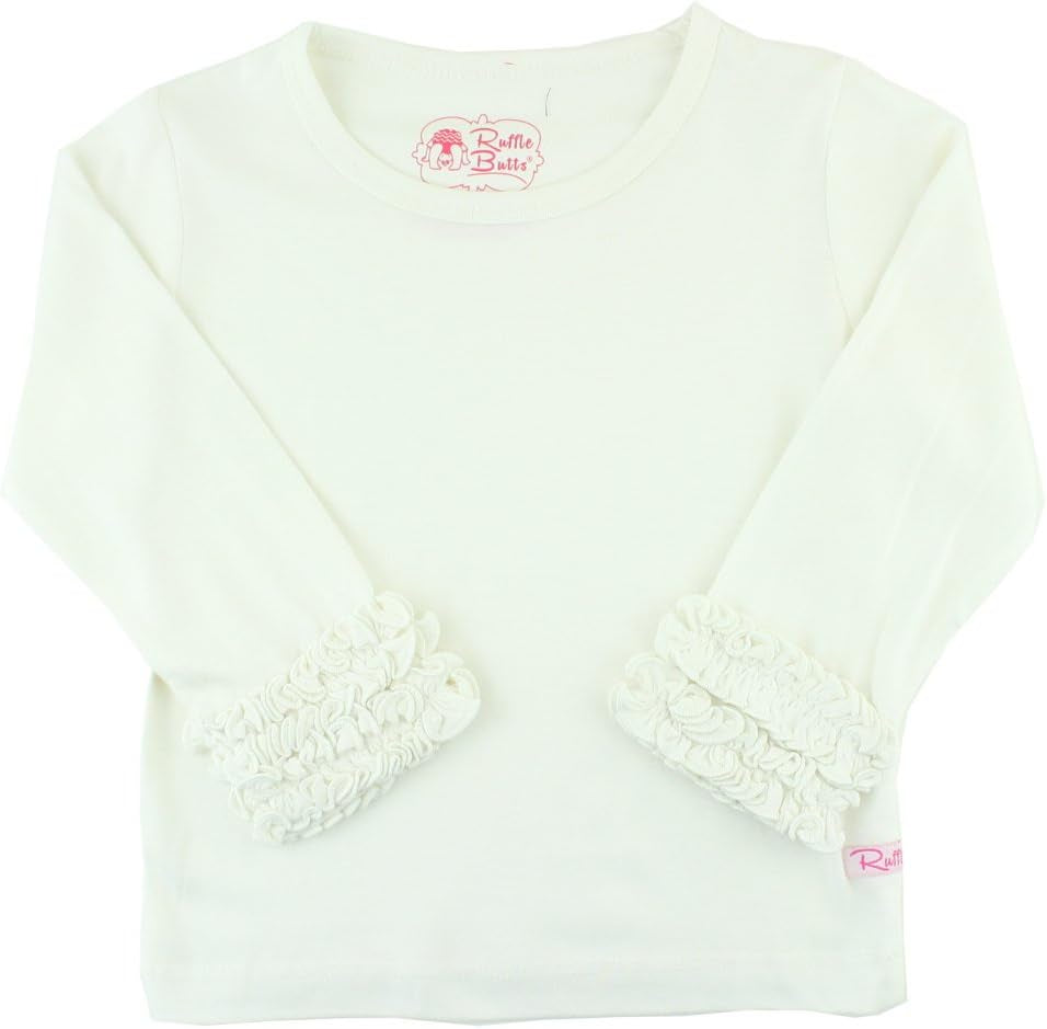 Rufflebutts Girls Undershirt - Extra Soft Long Sleeve Layering Tee