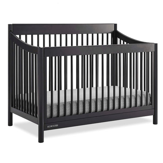 Delta Children Brooks 6-In-1 Convertible Crib - Greenguard Gold Certified, Midnight Grey