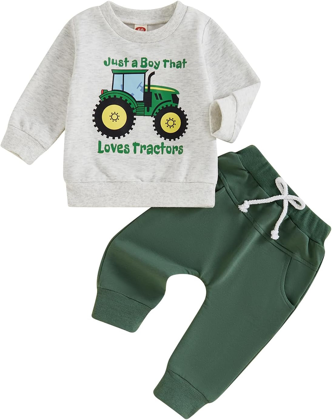 Toddler Baby Boy Clothes Crewneck Sweatshirt Long Sleeve Letter Print Shirt with Pants Cute Fall Winter Outfits