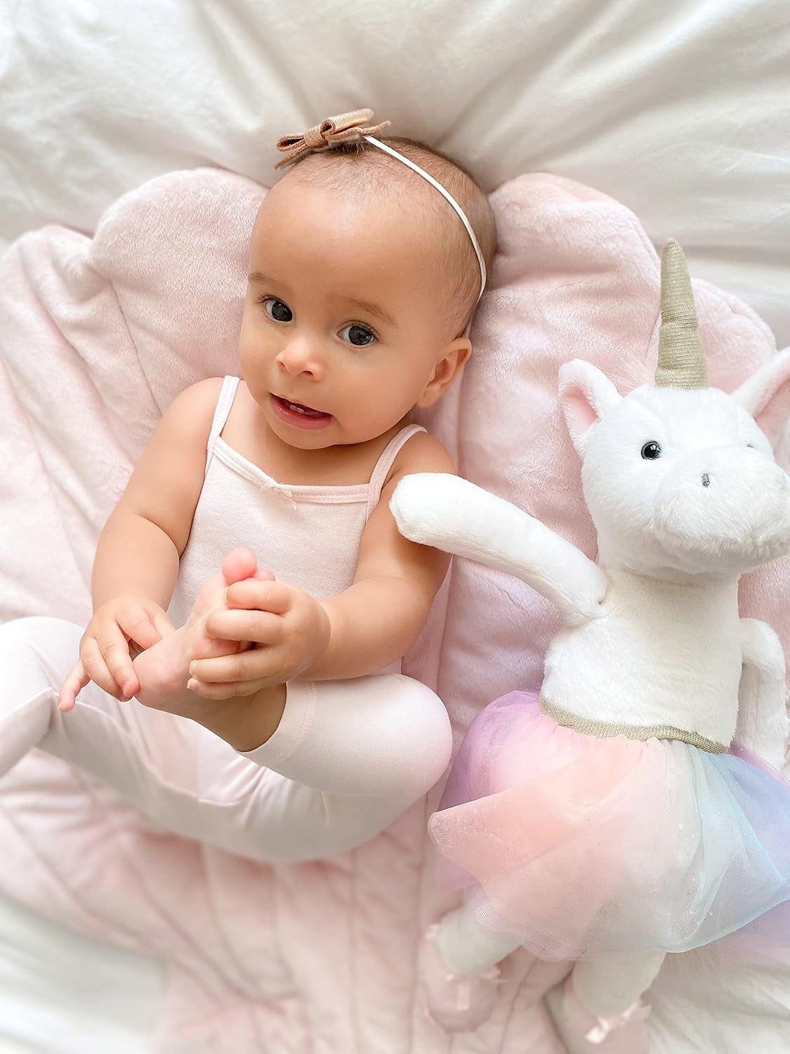 MON AMI Zoey the Unicorn Stuffed Animal - 17", Soft & Cuddly Stuffed Plush Animal Doll, Unicorn Gifts for Girls/Kids, Use as Toy or Nursery Room Decor