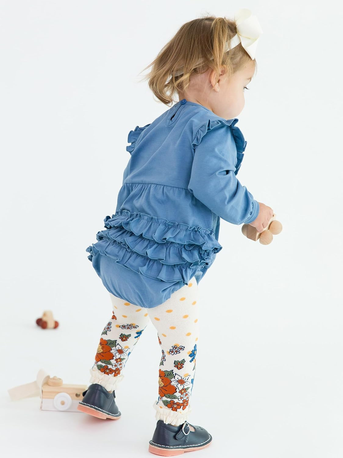 Rufflebutts Baby/Toddler Girls Footless Ruffled Tights