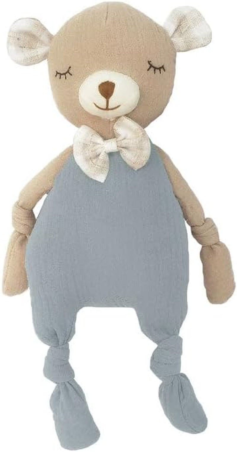 MON AMI Petit Bunny Knotted Soft Doll 12”, Muslin Cloth Doll for Infants & Toddlers, Huggable Rabbit Plush Toy, Great Gift for Christmas