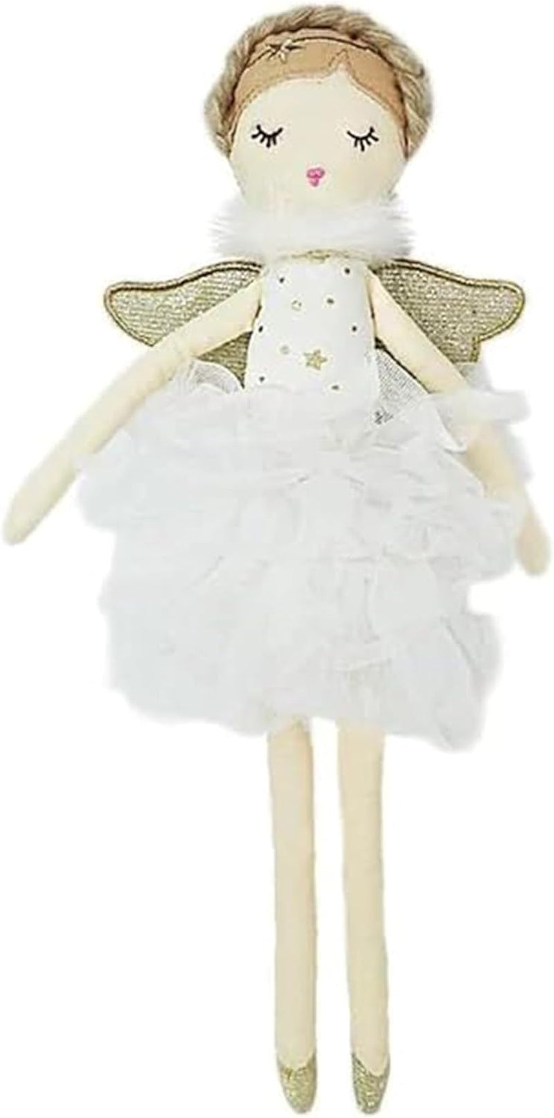 MON AMI Adele Small White Angel Stuffed Doll – 15”, Soft & Cuddly Plush Doll, Use as Toy or Room Decor, Great Gift for Kids of All Ages