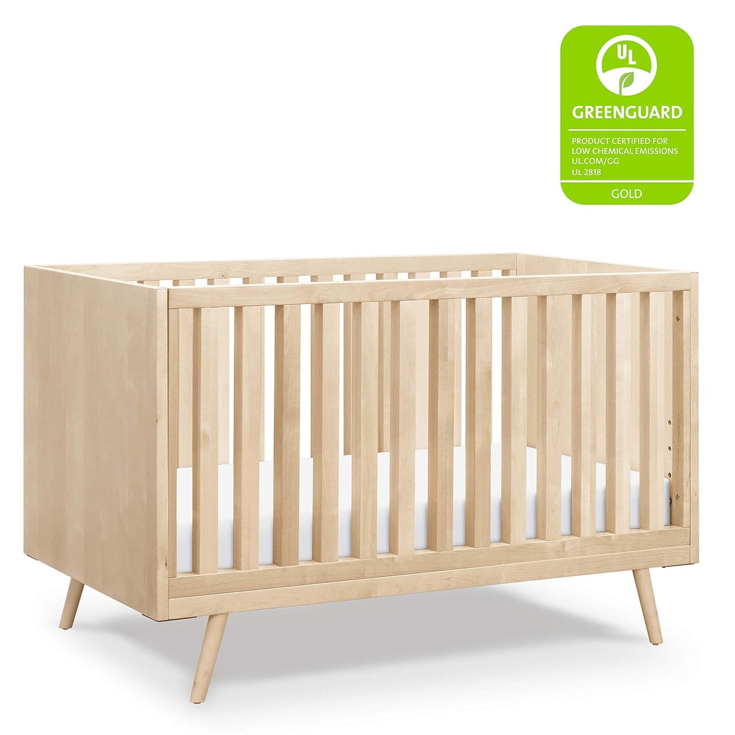 Nifty Timber 3-In-1 Crib in Natural Birch, Greenguard Gold Certified