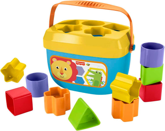 Fisher-Price Stacking Toy Baby'S First Blocks Set of 10 Shapes for Sorting Play for Infants Ages 6+ Months