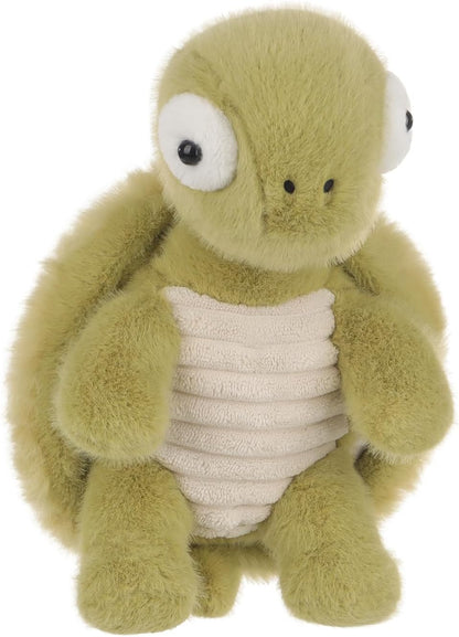 Apricot Lamb Slow Turtle Plush Stuffed Animals for Kids, Soft Cute Plush Toys for Baby Girl and Boy, Fluffy Slow Turtle Green 8.3 Inches