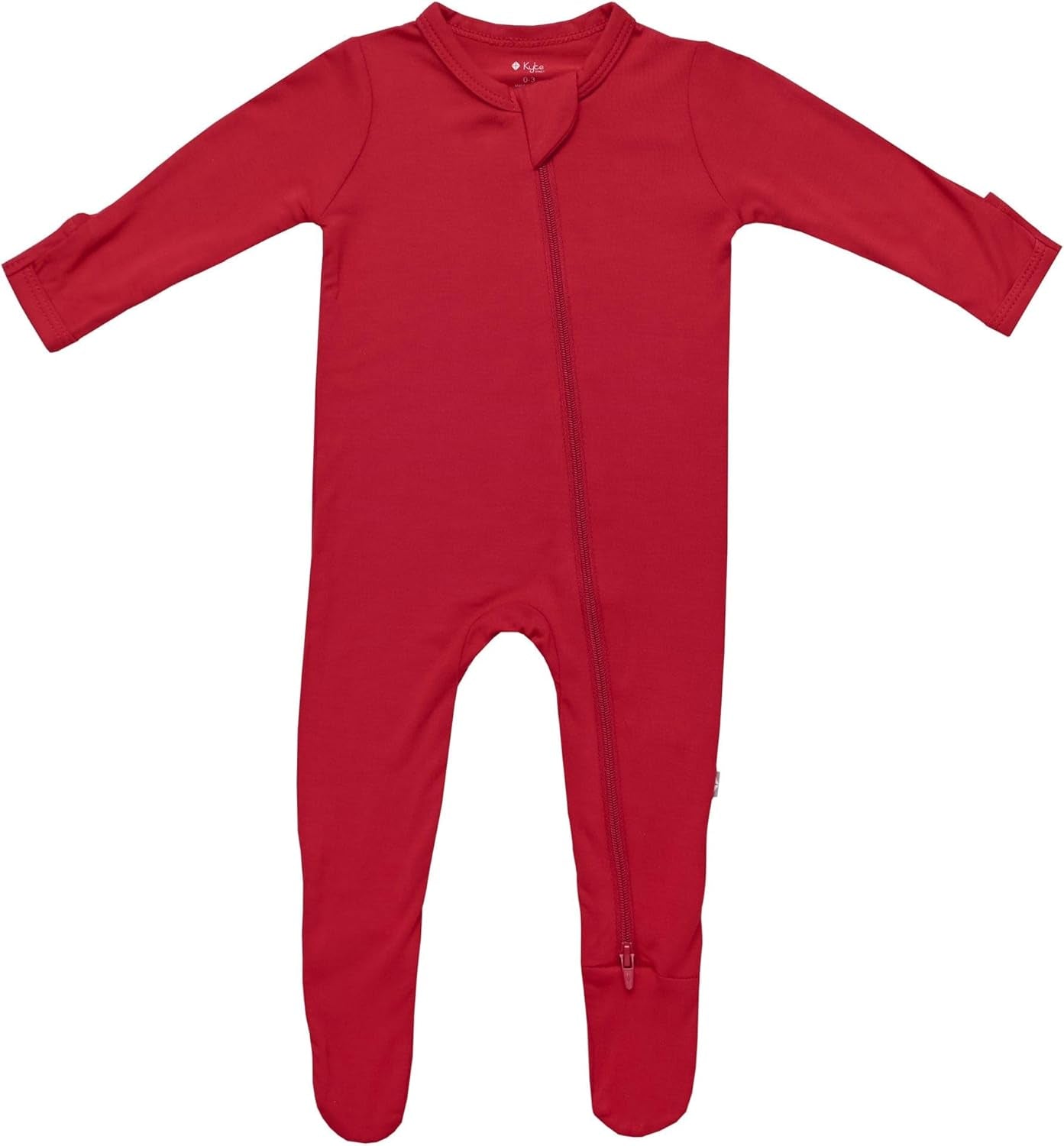 KYTE BABY Unisex Zipper Closure Footies, Rayon Made from Bamboo, 0-24 Months