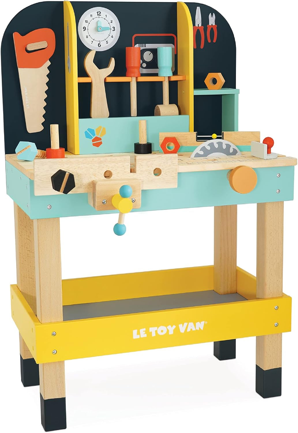 Le Toy Van - Wooden Toy Work Bench Set | Large Educational Construction Set for Role Play | Pretend Play Wooden Tools - Suitable for 3 Year Olds+