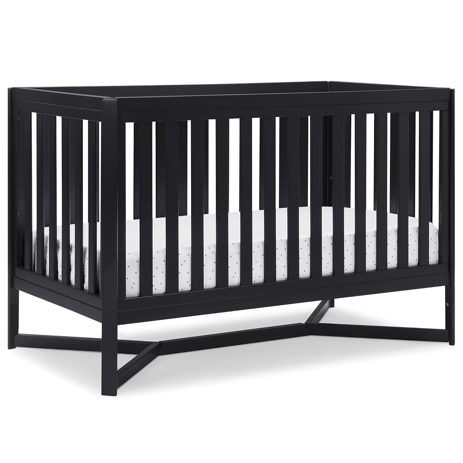 Delta Children Tribeca 4-In-1 Baby Convertible Crib, Midnight Grey