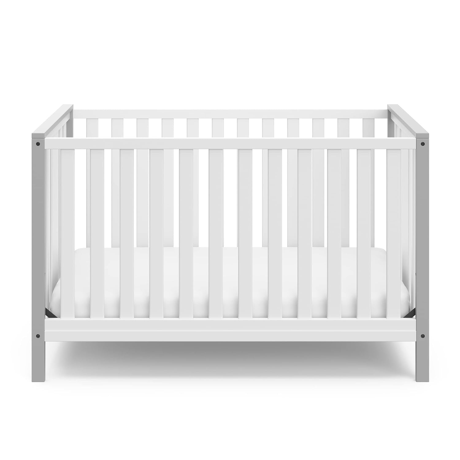 Storkcraft Modern Pacific 5-In-1 Convertible Crib (Black) – GREENGUARD Gold Certified, Converts from Baby Crib to Toddler Bed and Full-Size Bed, Adjustable Mattress Support Base