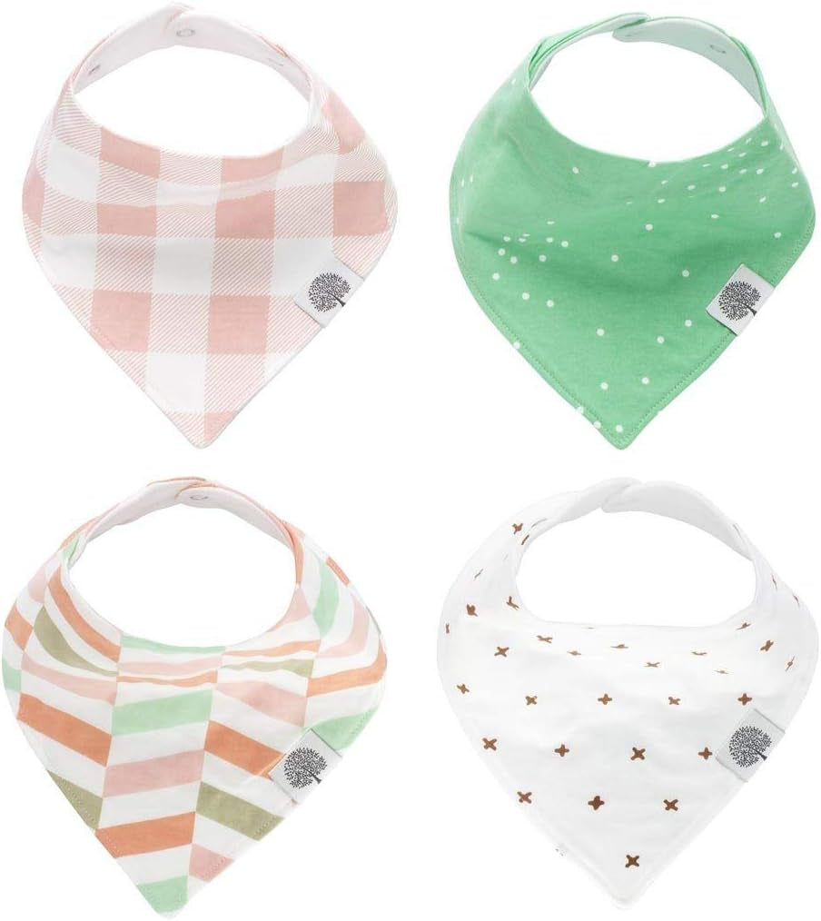 Parker Baby Bandana Drool Bibs 4 Pack Baby Bibs for Boys, Girls, Unisex