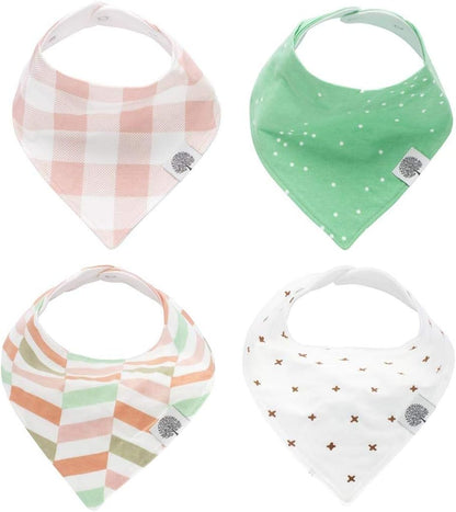 Parker Baby Bandana Drool Bibs 4 Pack Baby Bibs for Boys, Girls, Unisex