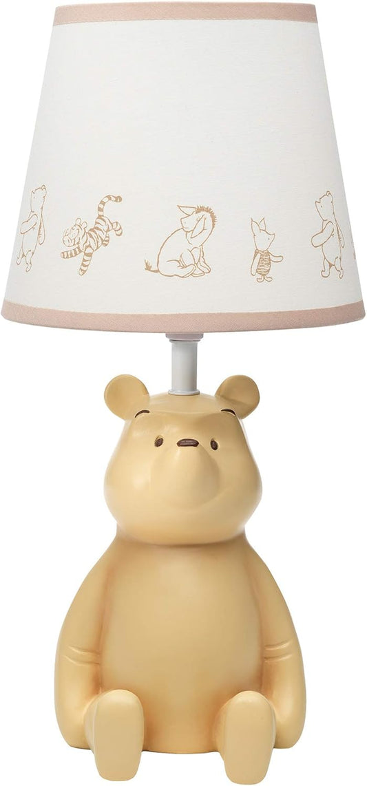 Lambs & Ivy Disney Baby Storytime Pooh 3D Table Lamp with Shade